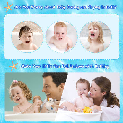 BelleStyle Baby Badespielzeug, Badewannenspielzeug für Baby Kinder Ab 1 2 3 4 Jahr, Wasserspielzeug Uhrwerk Schwimmende Aufzieh Schwimmbad Badewanne Bad Spielzeug für Kleinkinder Jungen Mädchen