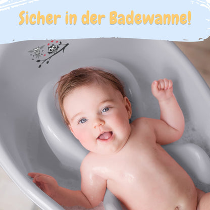 Baby Badewanne mit Gestell 4 Set TÜV Rheinland zertifiziert! Babybadewannen + Baby Badewannensitz +Abfluss + Gestell - Babywanne mit Ständer! Baby Pflegeset für Neugeborene.