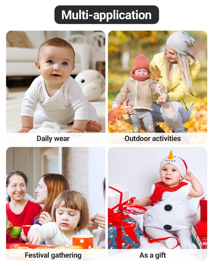 Minizone Baby Winter Jumpsuit with Hood, Romper Snowsuit Boys and Girls, Long-Sleeve Jumpsuit, Warm Outfits, Gift, 6-9 Months, 80 cm, Black