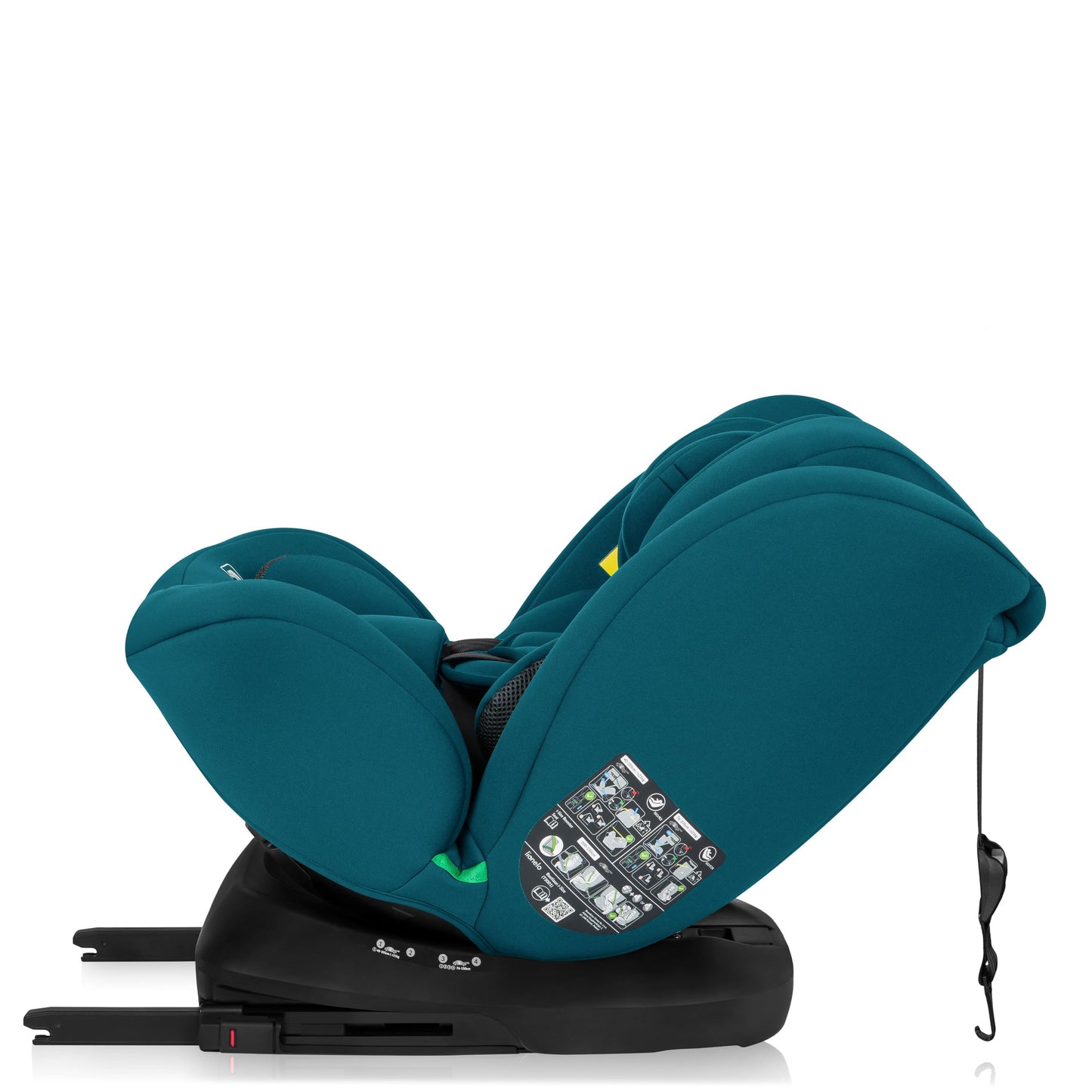 LIONELO Bastiaan i-Size One 360o drehbarer Autositz für Kinder von 40-150 cm, Montage in Fahrtrichtung und entgegen der Fahrtrichtung möglich, ISOFIX Pas TopTether Einstellbare Rückenlehne - Meloni2