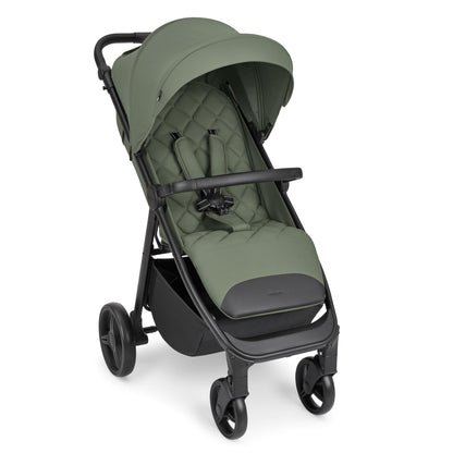 KikkaBoo Reisebuggy Kinderwagen URBAN, Buggy mit Liegefunktion ab Geburt bis 22 kg, Klein Zusammenklappbar, Leicht, EVA Räder mit Federung, Höhenverstellbarer Griff, Beige