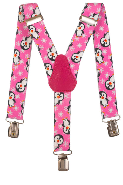 Kids Penguin Design Braces | Elastic Y Braces (1-5 Years) - 2.5cm