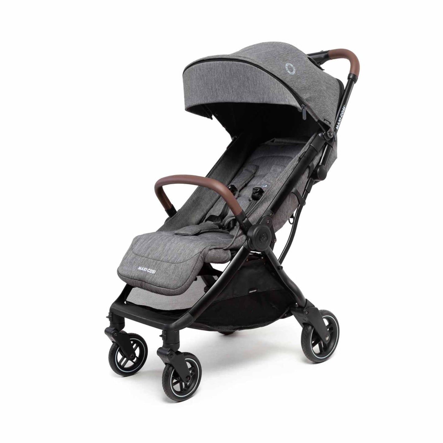 Maxi-Cosi Eva3 Pushchair, 0-4 Years, 0-22 kg, Baby Pram, Lightweight and Compact, Flat Reclining Position, 3 Reclining Positions, Automatic with 1 Hand Folding, Carry Strap, Select Grey