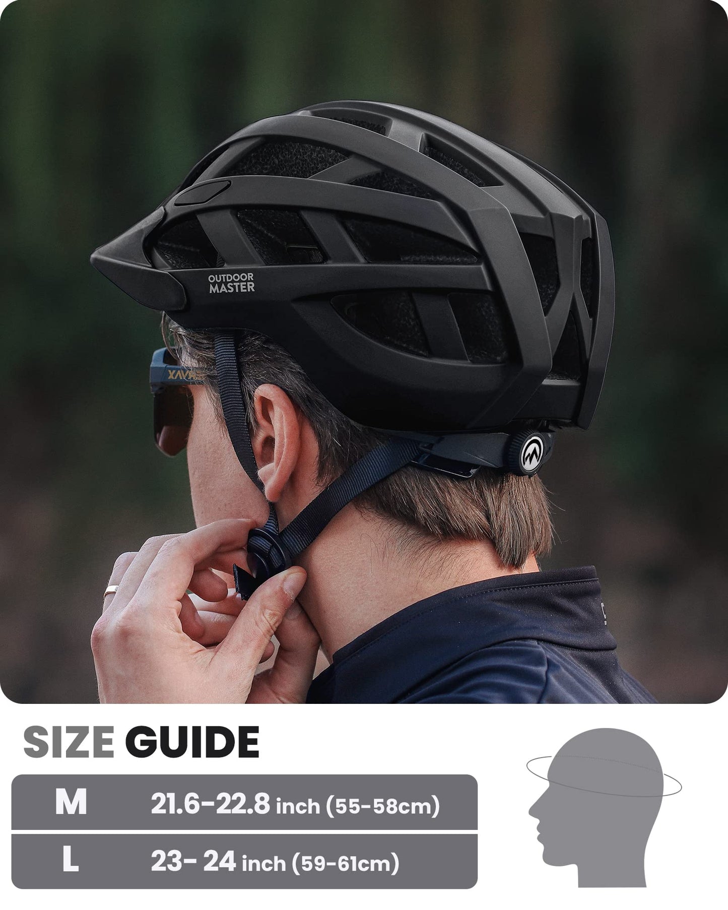 OutdoorMaster MIPS Fahrradhelm - Zwei herausnehmbare Innenfutter & Belüftung in Multi-Environment - Fahrradhelm in Mountain, Autobahn für Jugendliche & Erwachsene