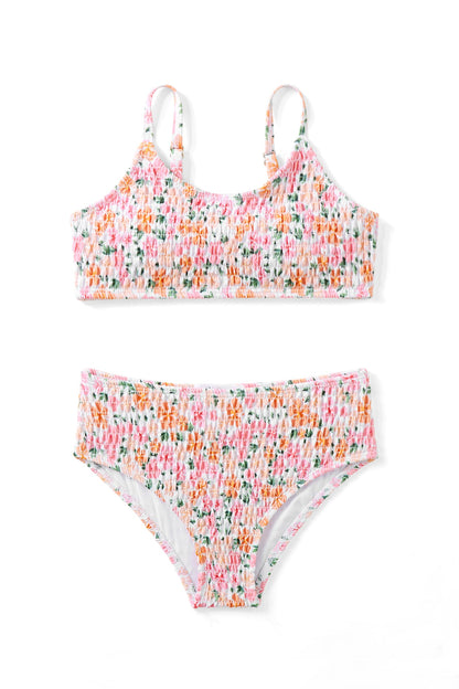 Arshiner Mädchen Bikini-Set Sommer Kinder Badeanzuge Zweiteiliger Mode Tankini Hautfreundlich Atmungsaktiv Bikinis für Mädchen 5-14 Jahre