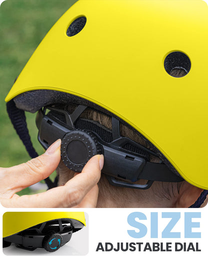 OutdoorMaster Youth &amp; Kids Bike Helmet - Adjustable Multi-Sport Skateboard Helmet with Removable Liners for Balance Bike, Toddler Scooter, ONE Wheel Hoverboard 