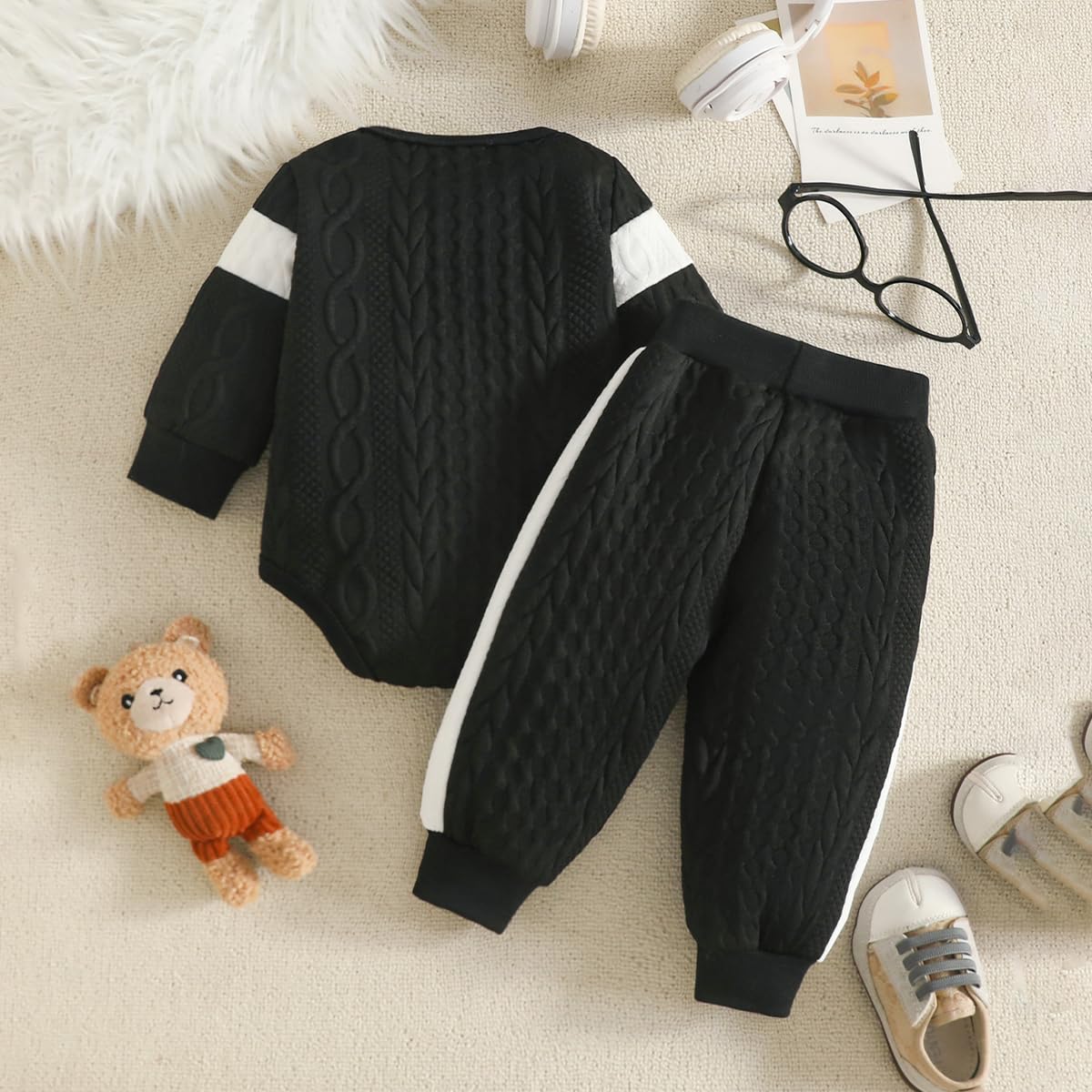 Herbst Outfit Für Baby Jungen Mit Bären Oberteil Und Hose