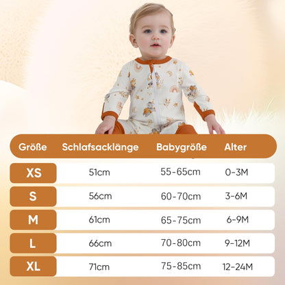 amo nenes 3er Pack Baby Strampler Neugeborene 0.5 Tog mit Füßen und Ärmel 100% Baumwolle Atmungsaktiv Baby Jungen Mädchen Overall, Baby Kleidung Langärmelige, 0-24 Monate