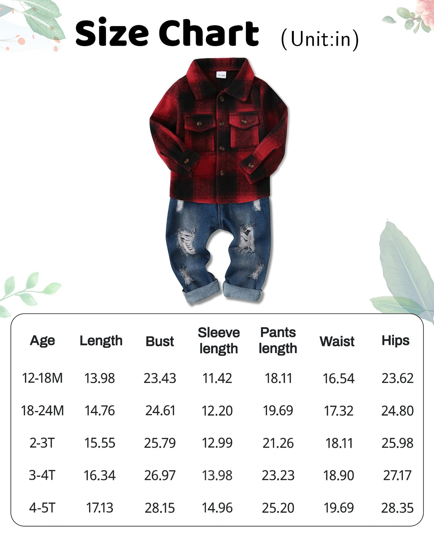 Baby Kleidung Jungen 12 Monate - 4 Jahre Winter Baby Kleidung Outfit Set Langarm Kariertes Top + Hosen Kleidung Sets für Kinder Jungen