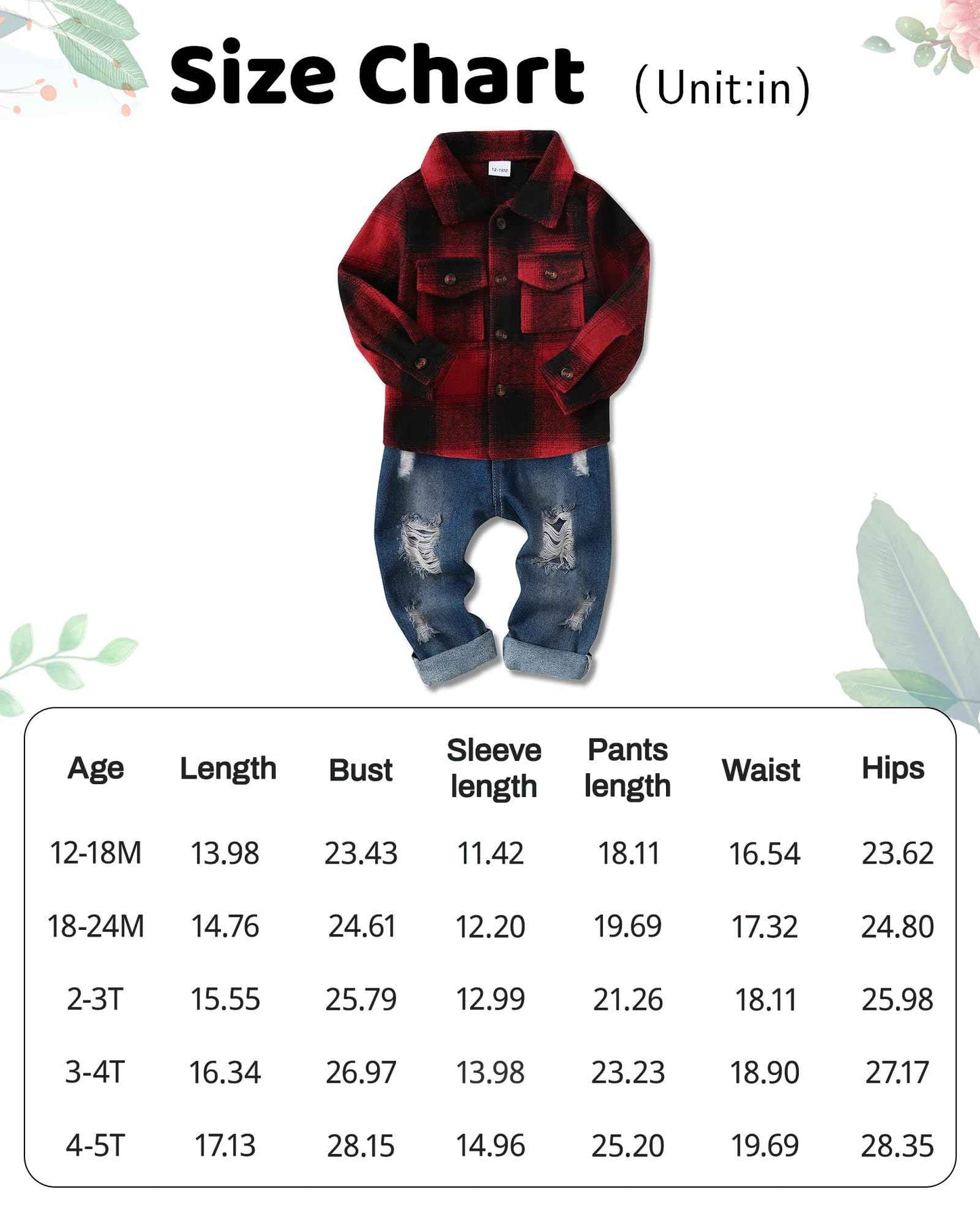 Lufebut Baby Clothing Boys 12 Months - 4 Years Winter Baby Clothing Outfit Set Long Sleeve Checked Top + Trousers Clothing Sets for Children Boys
