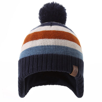 AHAHA Girls' Winter Hat, Earflap Beanie, Pompom Knitted Hats