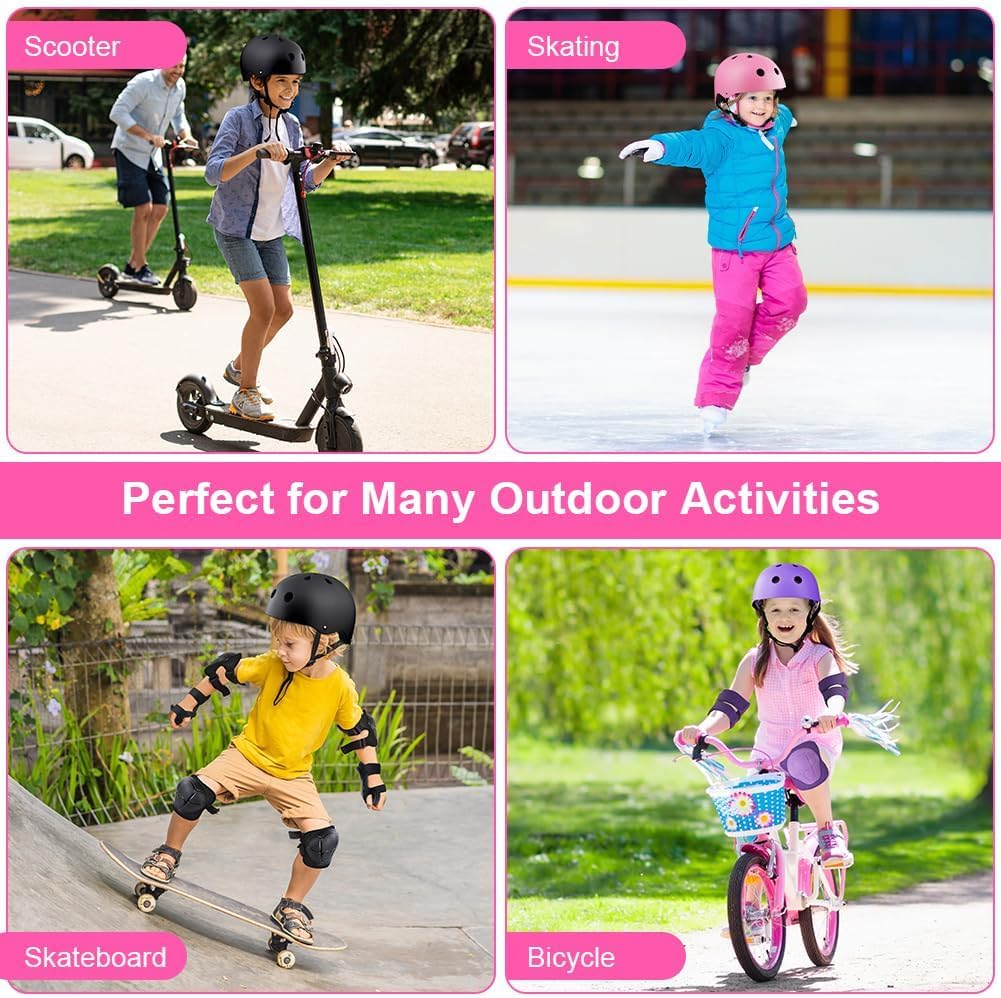 Flintronic Children's Bicycle Helmet, Children's Helmet, Bicycle Helmet for Children, Adjustable Skateboard Helmet for Bicycle, Skateboard, Scooter, Skating, Scooter, BMX for 2-13 Years