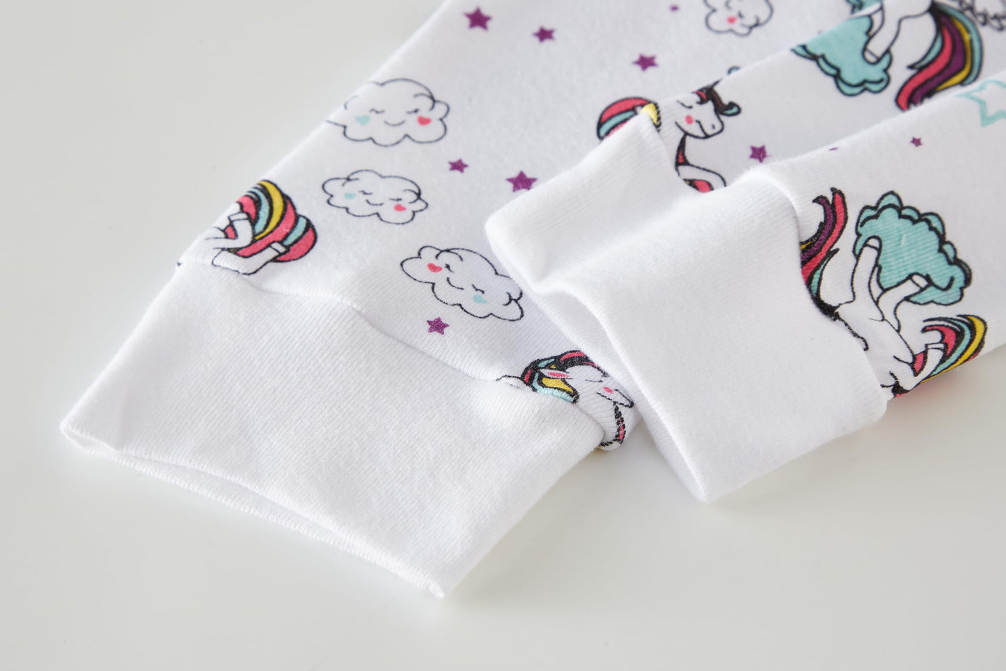 LOLPIP Mädchen Pyjamas 100% Baumwolle Schlafanzug für Kinder Schlafkleidung Langarm 4 Stück Set 1-12 Jahre