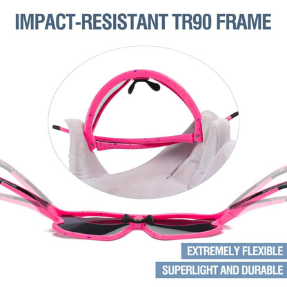DUCO DK268 Children's Sunglasses Youth Baseball Sunglasses Lightweight TR90 Frame UV400 Sports Cycling Sunglasses for Boys Girls