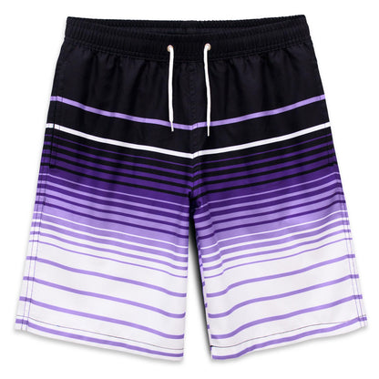 MEILONGER Badehose Jungen Badeshorts Schnelltrocknend Boardshorts mit Netzfutter Taschen und Verstellbarem Tunnelzug