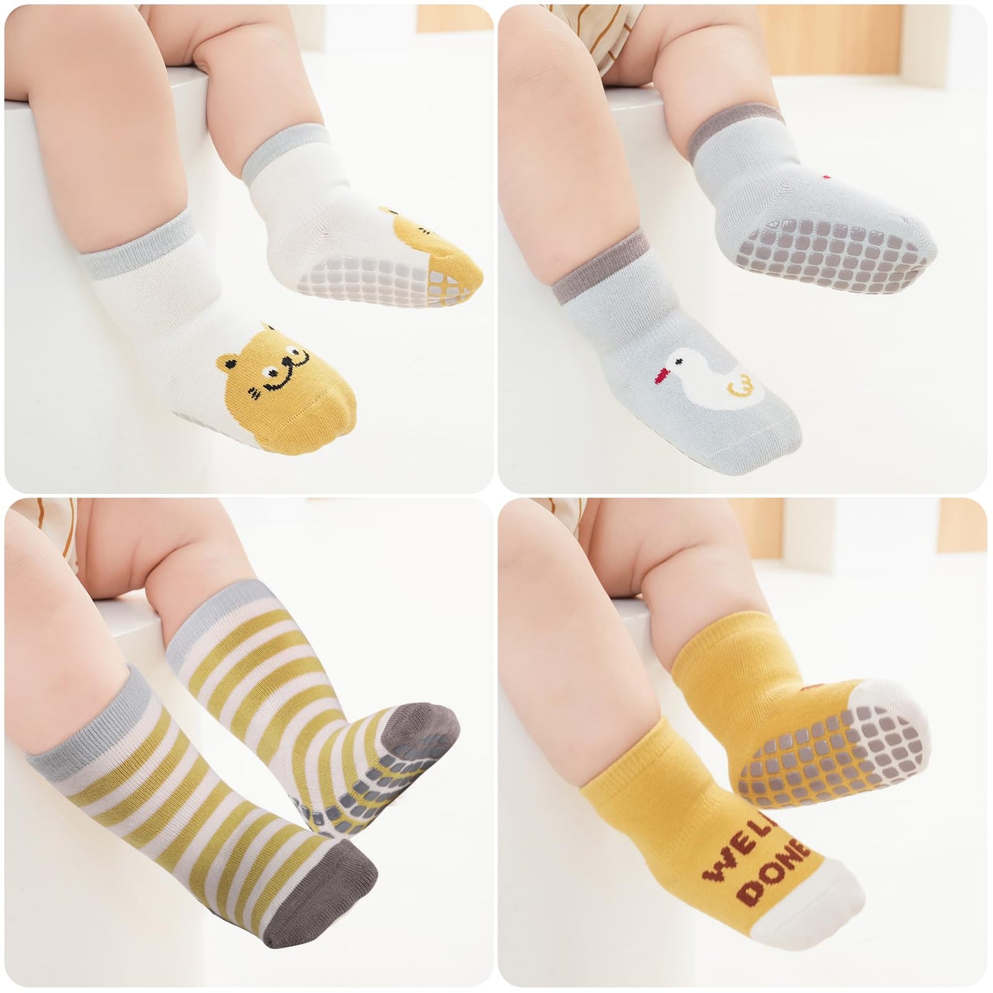 Simpeak Baby Socks, ABS Socks, Non-Slip Baby Socks, Non-Slip Baby Socks, Boys and Girls, Stopper Socks, Baby 0-36 Months