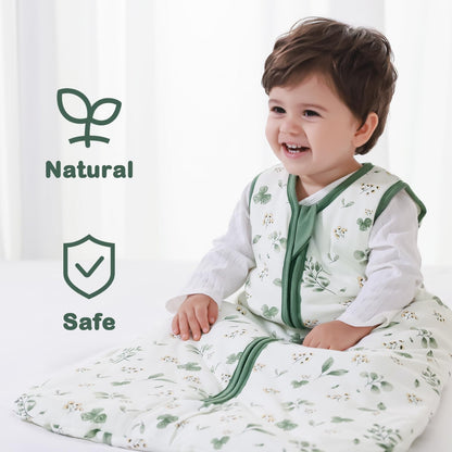 Mosebears Baby Sleeping Bag Winter 2.5 Tog, 100% Cotton Baby Winter Sleeping Bag for Babies 0-24 Months, M (6-12 Months)