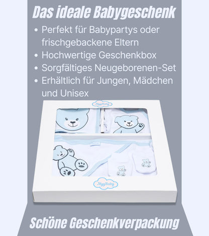 MyyBaby - Newborn Baby Set 100% Organic Cotton Oeko-Tex Standard 100 Baby First Equipment Clothing Newborn Baby Gift Set 13 Pieces 0-4 Months