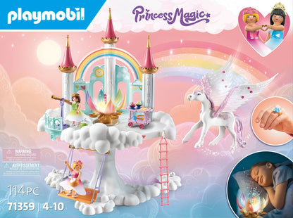 PLAYMOBIL Princess Magic 71360 Heavenly Baby Cloud, Magic Nursery in the Clouds, Includes Baby Cradle, Rocking Horse, Teddy Bear and More, Toy for Children from 4 Years