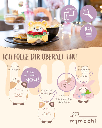 NICI Kuscheltier Küken Tschieps 8cm mit Chilisoße & Hähnchenkeulekostüm in Geschenkbox - gelb - Stofftier aus weichem Plüsch, Plüschtier zum Kuscheln und Spielen, für Kinder & Erwachsene - 61653