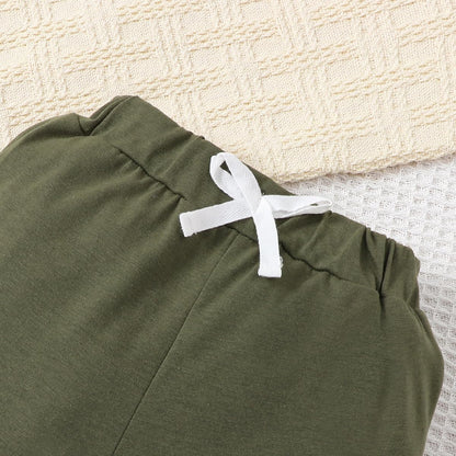 Kleinkind Baby Jungen Outfit Farbblock Brief Druck Sweatshirt Top + Einfache Hose Baby Herbst Frühling 2-teilige Kleidung Set
