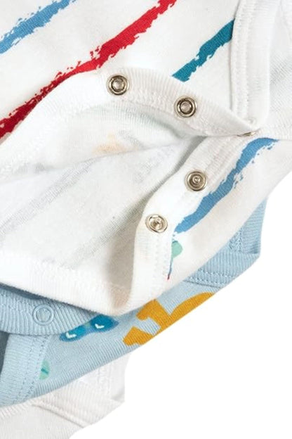 Chicco Unisex Baby Set Kurzarm Bodys aus Baumwolle Body (4er Pack)