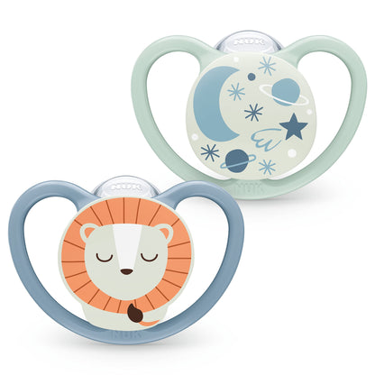 NUK Space Schnuller | 0–6 Monate | Schnuller mit extra Belüftung | BPA-freies Silikon | Disney Winnie Puuh | 2 Stück - Meloni2