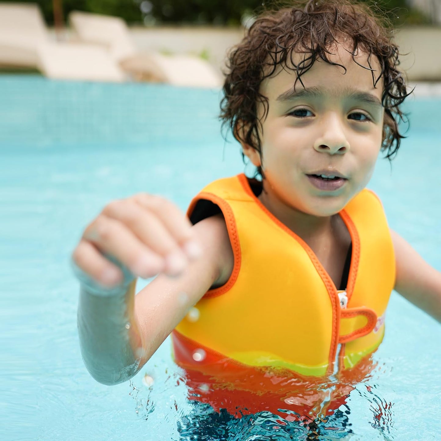 Schwimmweste Kinder, Neopren-Schwimmlernhilfe mit Sicherheitsgurt | SCHWIMMLERNHILFE FÜR KINDER
