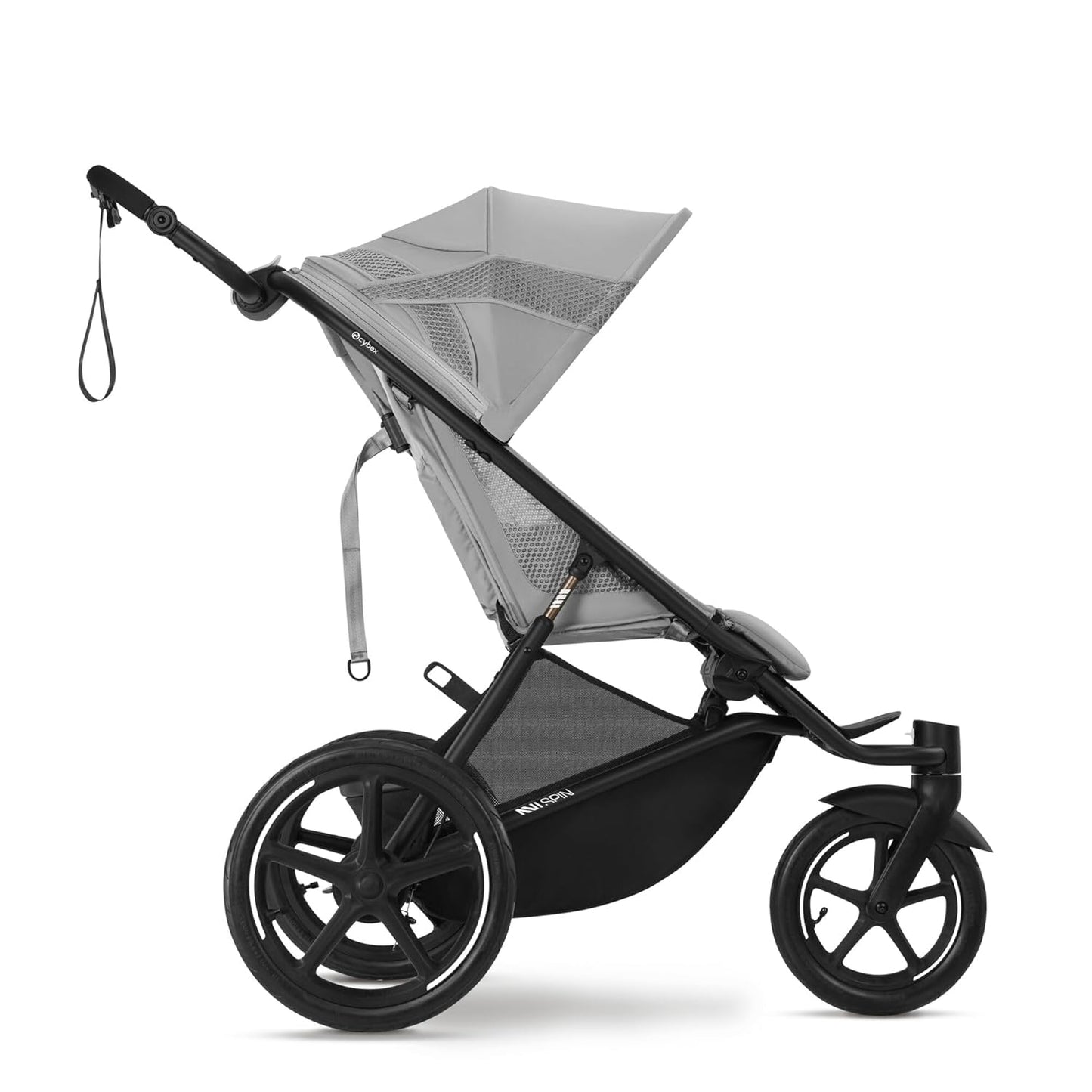 CYBEX Gold AVI SPIN Kinderwagen, Ab Geburt bis ca. 4 Jahre, Max. 111 cm und 22 kg, City-, All-Terrain-Kinderwagen, Moss Green