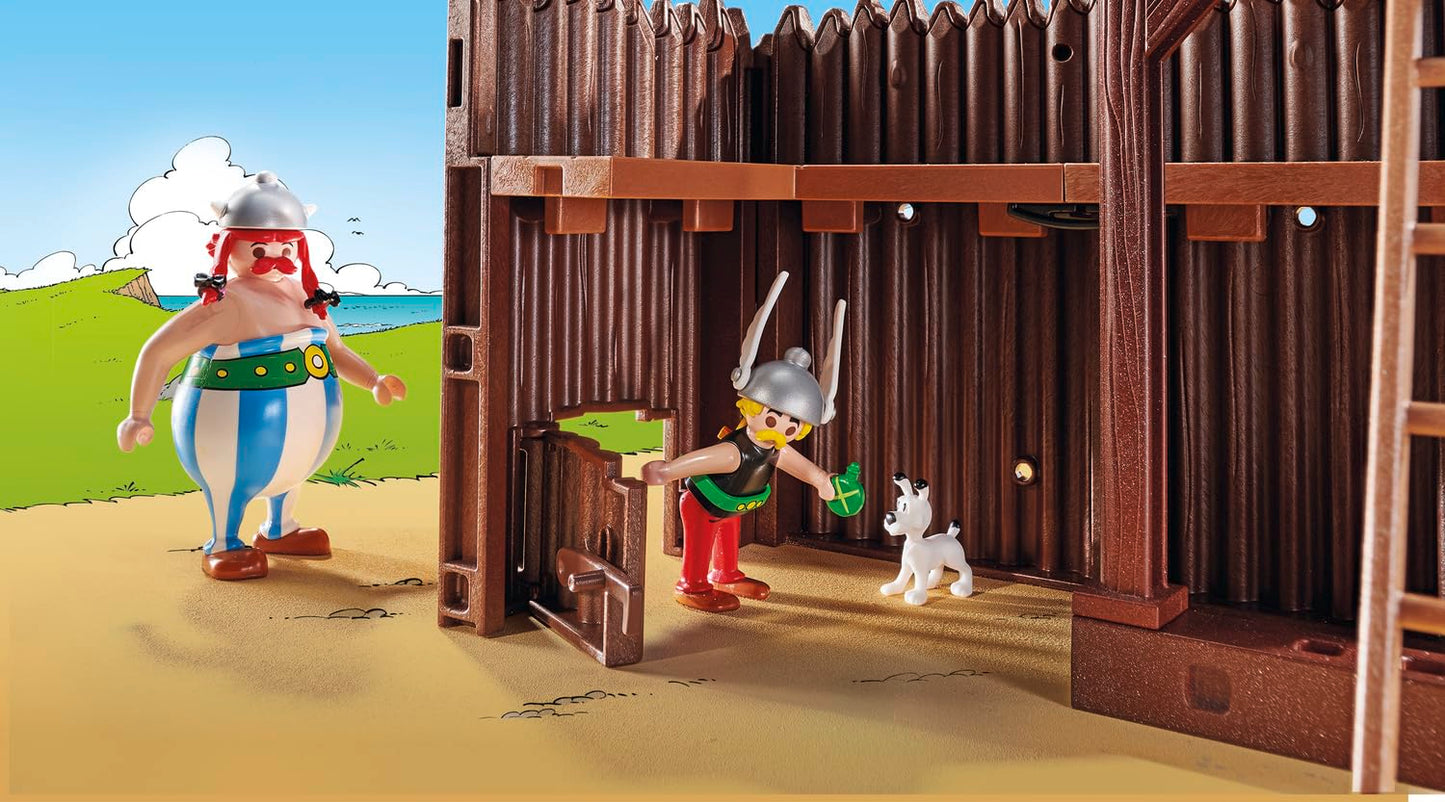 PLAYMOBIL Asterix 71542 Roman Camp, Exciting Conquest of the Camp by the Gauls, Includes Magic Potion for More Body Strength, Detailed Toy for Children from 5 Years
