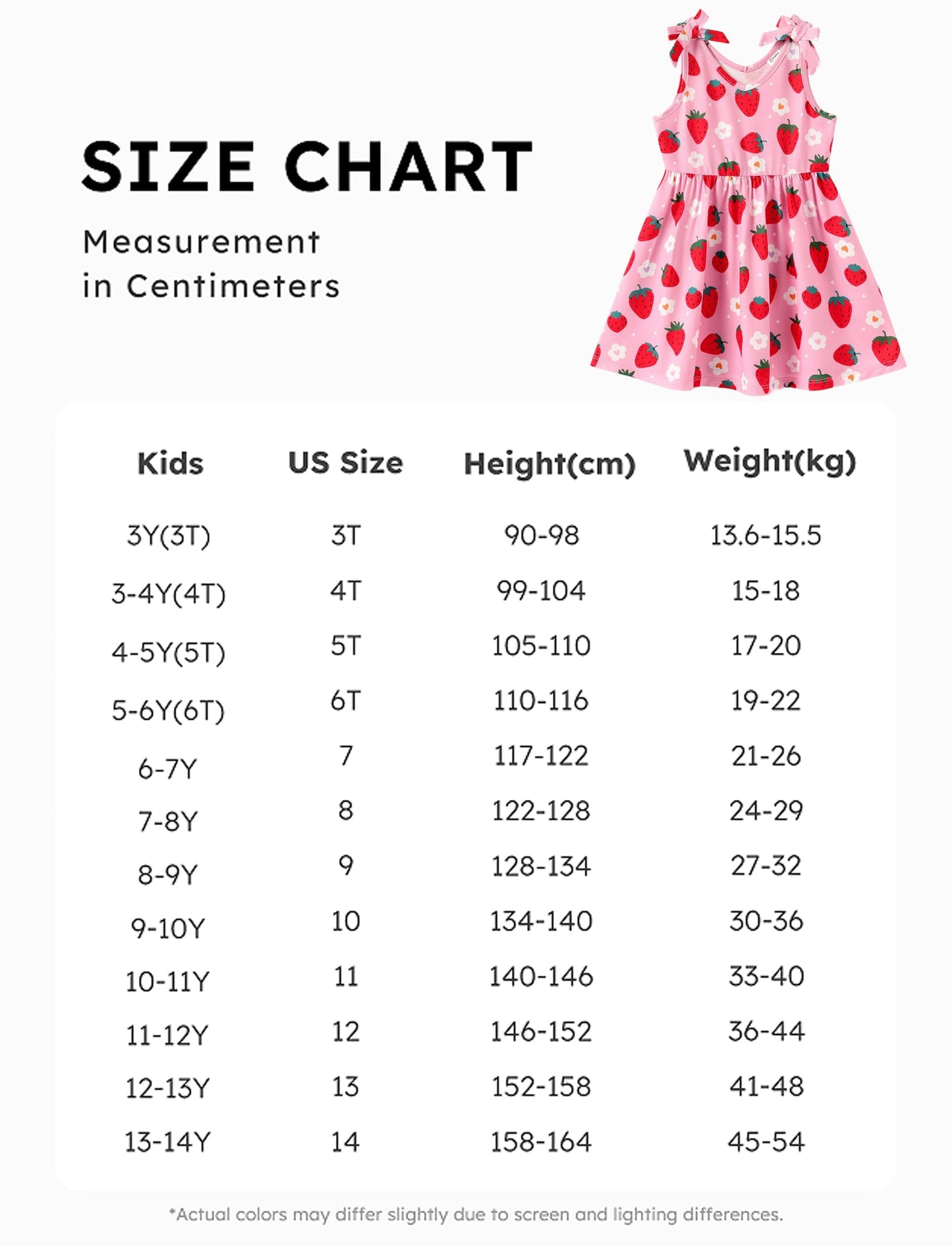 PATPAT Mädchenkleid ärmellos, Baby Mädchen Kleid mit Schleife an den Schulterträgern für Geburtstag, Party, Bankett, Hochzeit, Urlaub, Bunt