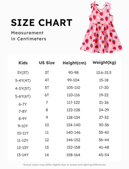 PATPAT Mädchenkleid ärmellos, Baby Mädchen Kleid mit Schleife an den Schulterträgern für Geburtstag, Party, Bankett, Hochzeit, Urlaub, Bunt