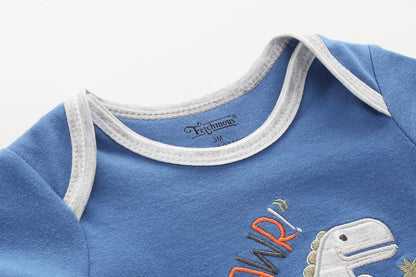 Baby Jungen 3er-Pack Kurzarm-Bodysuit Bio-Strampler