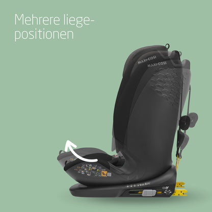 Maxi-Cosi Titan Plus i-Size, mitwachsender Kinderautositz, 15 Monat-12 Jahre (76-150 cm), G-CELL-Seitenaufprallschutz, 4 Liegepositionen, weiche Schaumstoffpolster in Kopfstütze, Authentic Black - Meloni2
