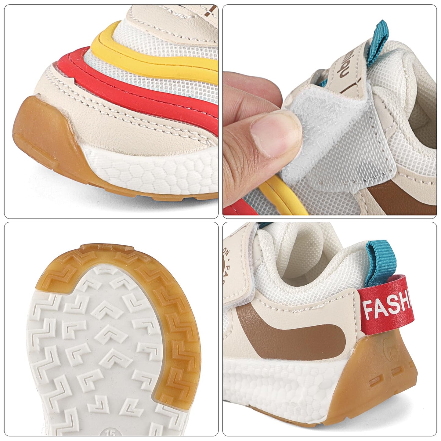 MASOCIO Lauflernschuhe Baby Schuhe Junge Mädchen Babyschuhe Weich Flach Gummi Anti-Rutsch