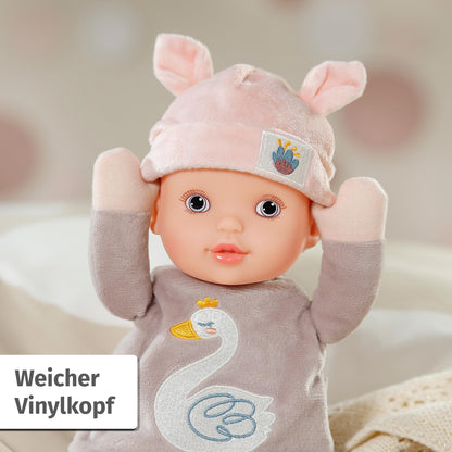 Baby Annabell for Babies Sweetie Mauve 30cm, weiche 30cm große Puppe aus Stoff mit integrierter Rassel, für Neugeborene, 710715 Zapf Creation