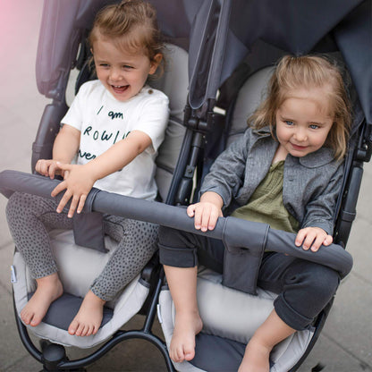 Hauck Roadster Duo SLX Sibling/Twin Pushchair for Babies and Toddlers - Side by Side - Can be used from Birth (with Carry Case) - Slim and Quick Folding