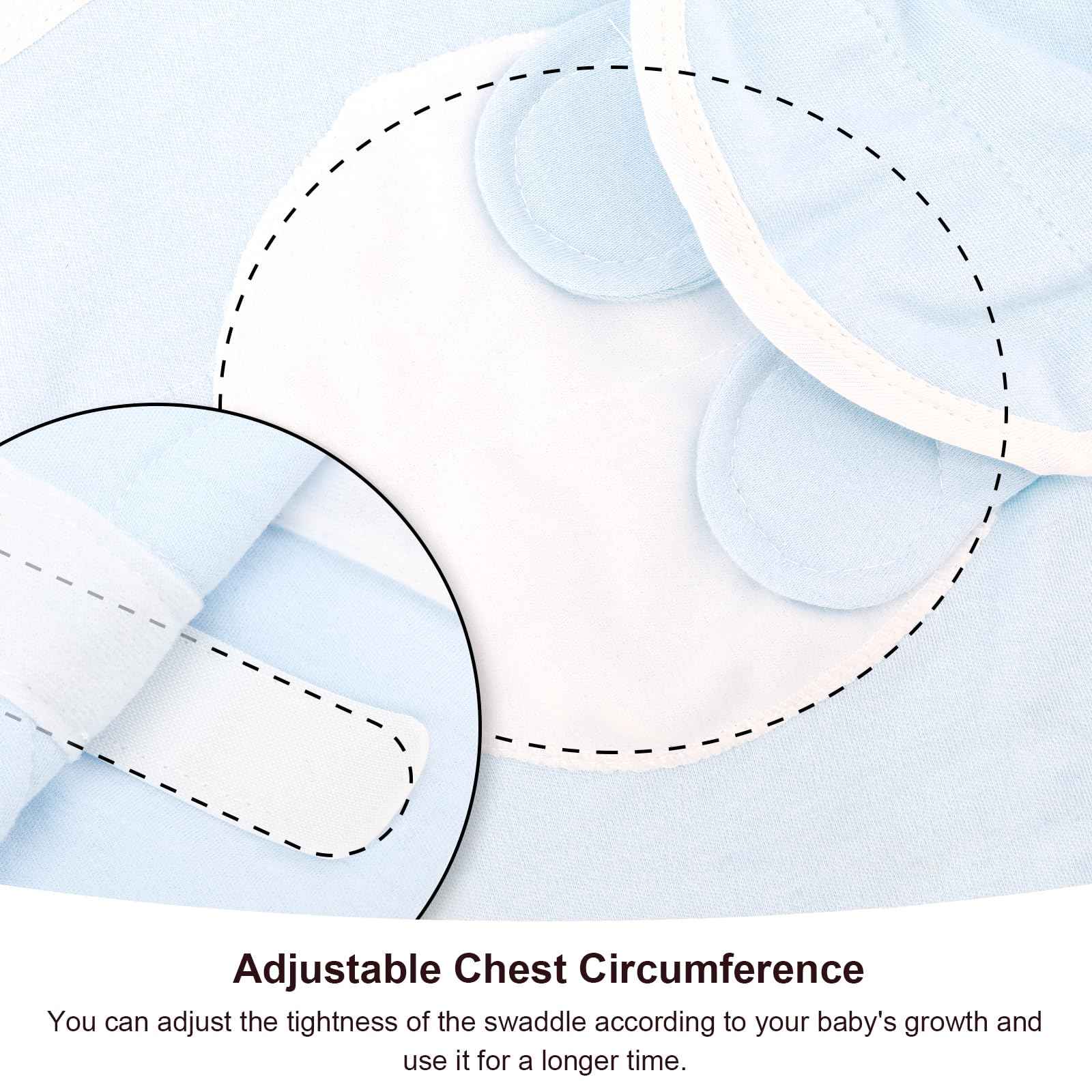 DRESHOW Neugeborene Swaddle Decke Hut Set Baby Gedruckt Swaddles Säugling Einstellbar Schlafsack für 0-3 Monate Mädchen Jungen