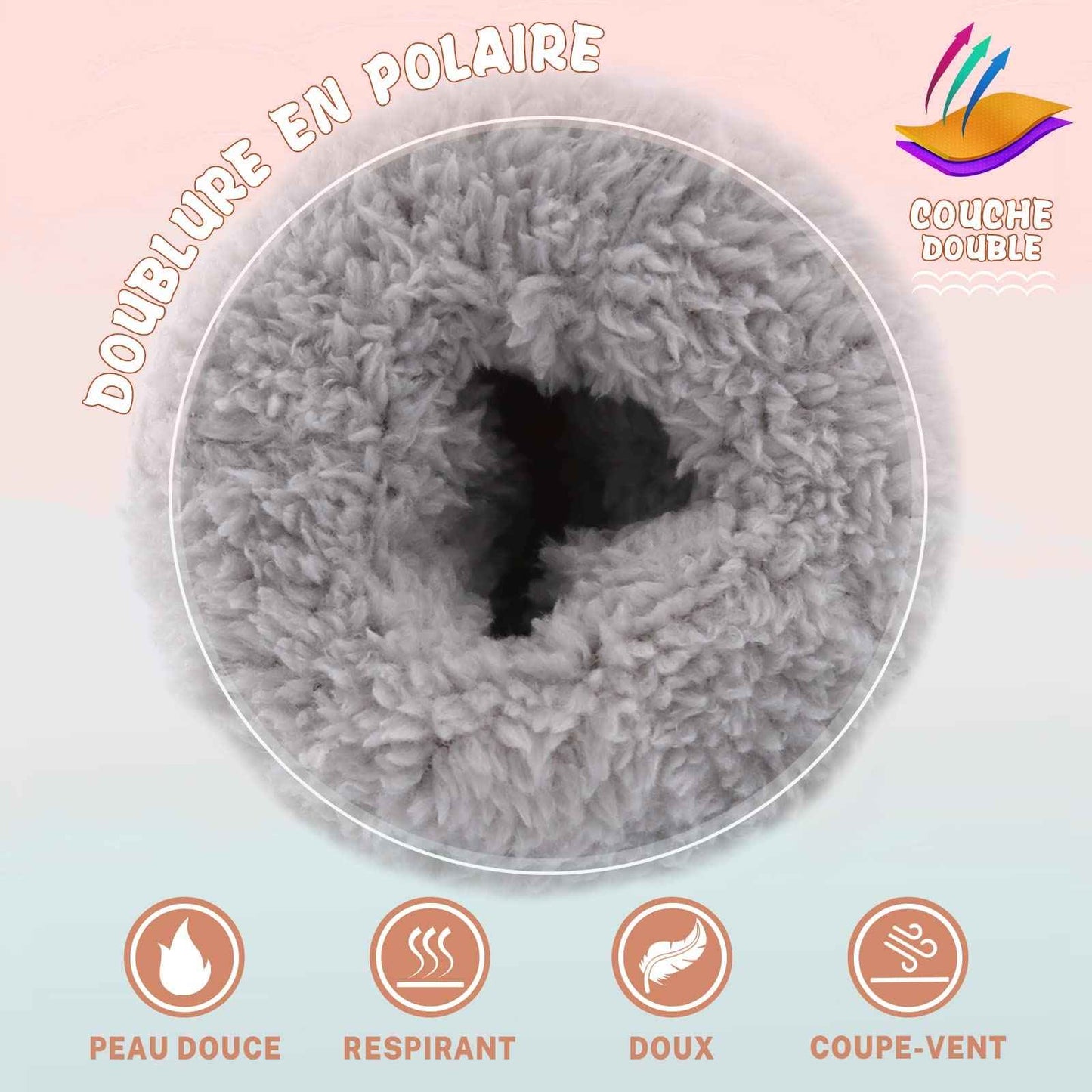 SEYUFN Baby Winter Gloves Fleece Lining Toddler Boys Warm Soft Baby Girls Adjustable Gloves Outdoor Gloves