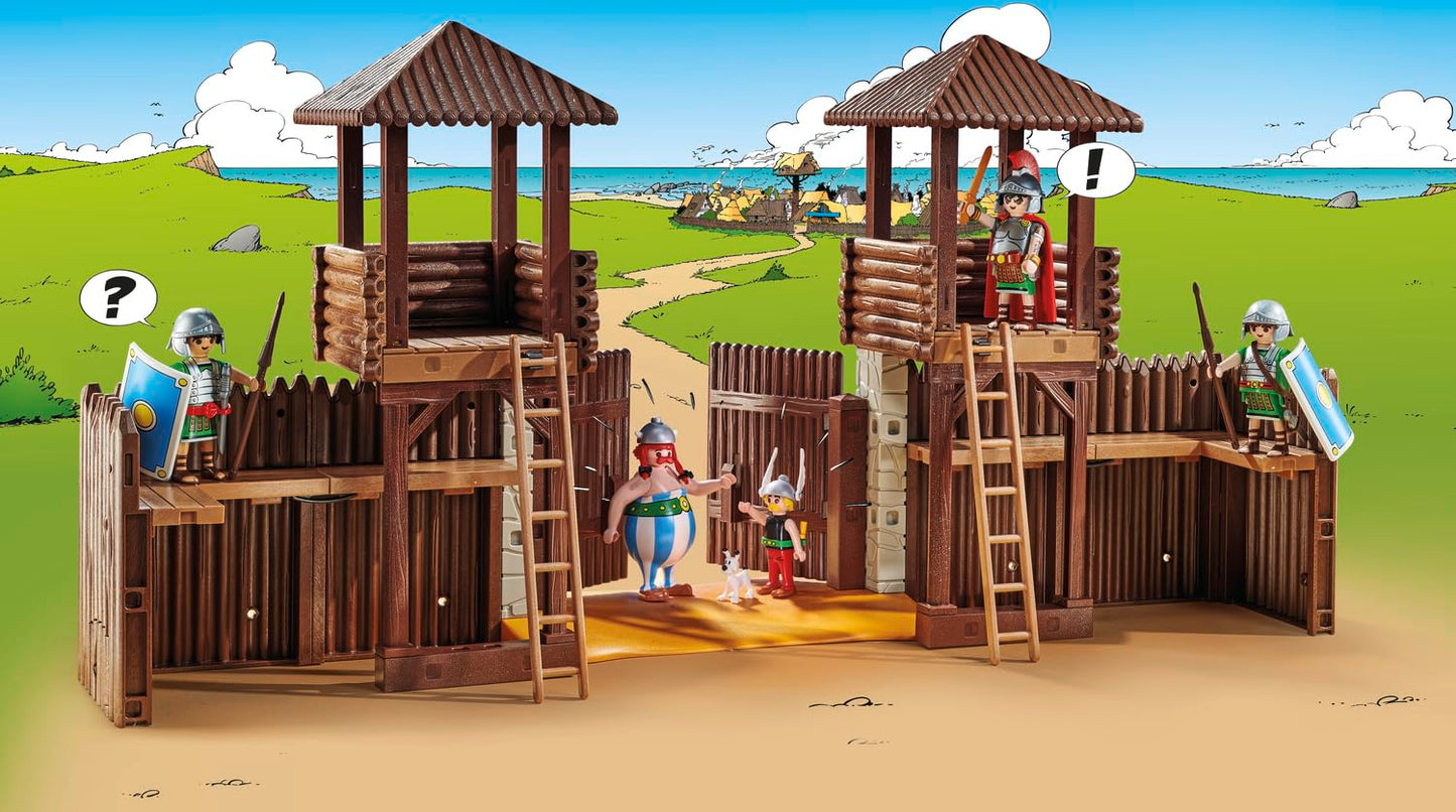 PLAYMOBIL Asterix 71542 Roman Camp, Exciting Conquest of the Camp by the Gauls, Includes Magic Potion for More Body Strength, Detailed Toy for Children from 5 Years