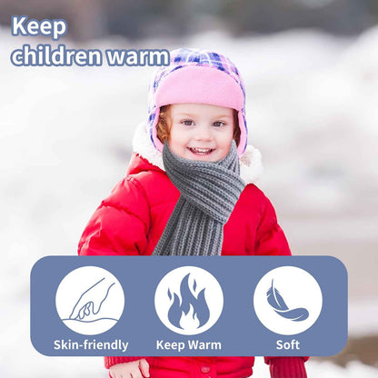 Children's scarf, children's scarf, girls, winter scarf, children's scarf, winter, knitted scarf, black/grey/rose, baby scarf, boy, loop scarf, children, neck warmer, scarf, children's tube scarf, for