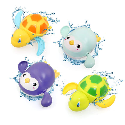 BelleStyle Baby Badespielzeug, Badewannenspielzeug für Baby Kinder Ab 1 2 3 4 Jahr, Wasserspielzeug Uhrwerk Schwimmende Aufzieh Schwimmbad Badewanne Bad Spielzeug für Kleinkinder Jungen Mädchen