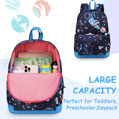 Rucksack für Mädchen, 4-6 Jahre, Schulrucksack mit Seitentaschen und Brustgurt, 127-Einhorn, one size, Niedlich