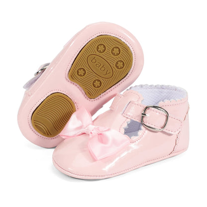LACOFIA Babyschuhe Mädchen rutschfest Bowknot Prinzessin Krabbelschuhe