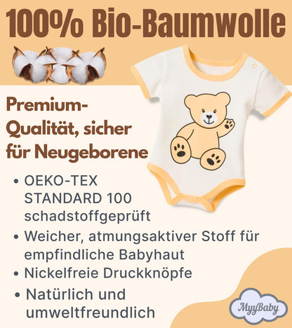 MyyBaby - Newborn Baby Set 100% Organic Cotton Oeko-Tex Standard 100 Baby First Equipment Clothing Newborn Baby Gift Set 13 Pieces 0-4 Months
