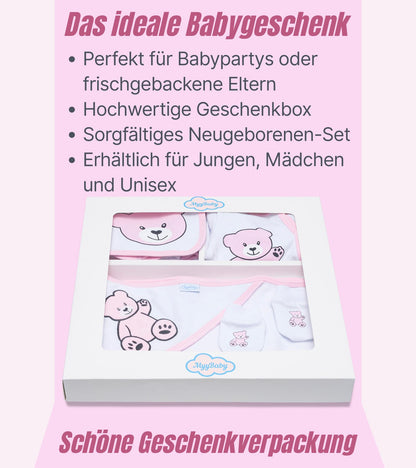 MyyBaby - Newborn Baby Set 100% Organic Cotton Oeko-Tex Standard 100 Baby First Equipment Clothing Newborn Baby Gift Set 13 Pieces 0-4 Months