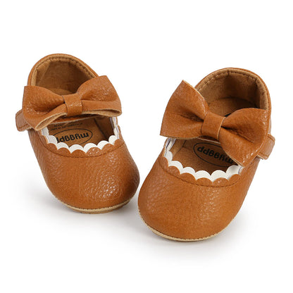 RVROVIC Baby Mädchen Mokassins Prinzessin Mary Jane Flache Kleider Schuhe Premium Leichte Weiche Sohle Krippe Schuhe Kleinkind Schuhe