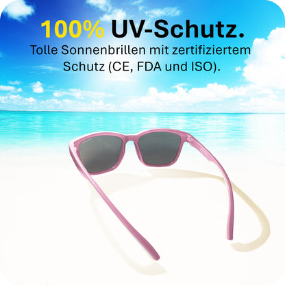 Mausito Sonnenbrille Kinder 3-6 Jahre & 6-10 Jahre | VERGLEICHSSIEGER Kindersonnenbrille 100% UV-Schutz | FLEXIBLE Bügel | Schadstofffreie Kindersonnenbrillen