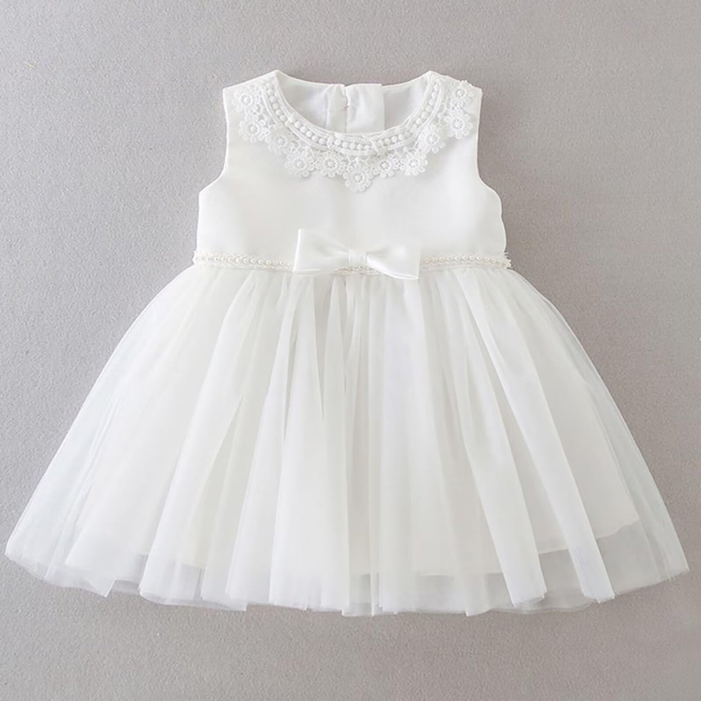 Baby Mädchen Weiße Taufe Kleid mit Kapuze Neugeborene Taufe Kleid Spitze Kleid für Hochzeit Geburtstag