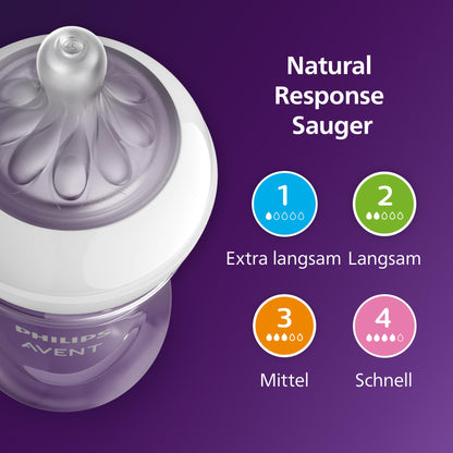 Philips Avent Babyflaschen Natural Response, Geschenkset für Neugeborene – Babys von 0–12 Monaten und älter (Modell SCD838/13) - Meloni2